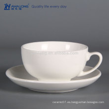 Blanco puro Logotipo brillante y liso de la personalización Porcelana fina Moderna Taza de Espresso personalizada